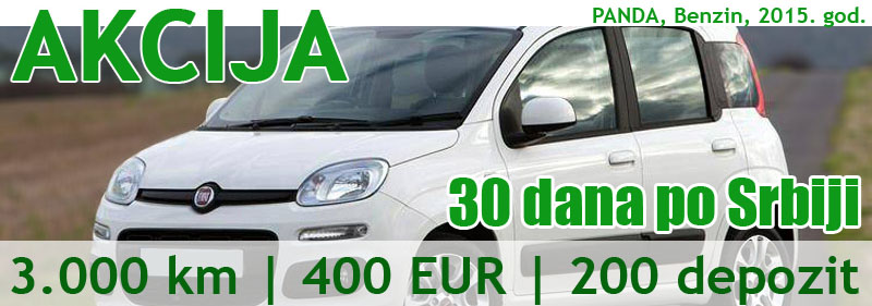 Rent a car Novi Sad AKCIJA